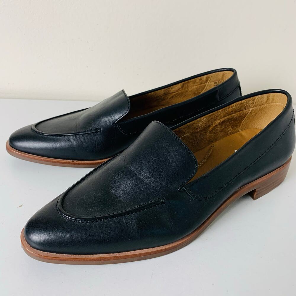 Aerosoles Black Leather Loafers Women’s 9 Comfort Career Work Shoes - Picture 5 of 11